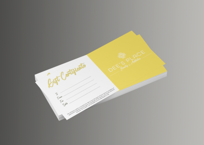 DL single sided Gift Voucher