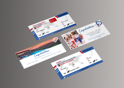 DL single sided awards dinner prize vouchers