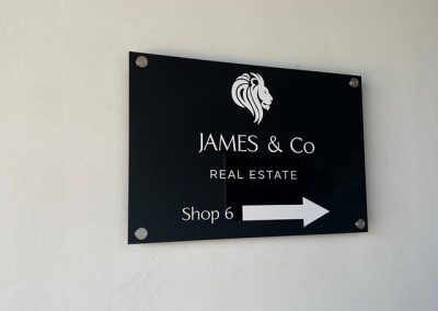 James & Co Office Signage