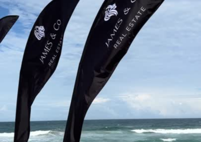 James & Co Teardrop Banners